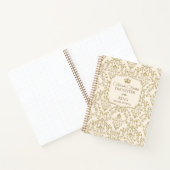 Carnet Cream Gold Damask Daughter of the King (Intérieur)