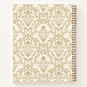 Carnet Cream Gold Damask Daughter of the King (Dos)