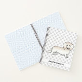 Carnet Cream Long Cheveux Dachshund Dessin Chien & Texte (Intérieur)