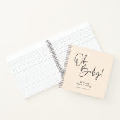 Carnet Cream Modern Boho Genre Neutre Baby shower Invité (Intérieur)
