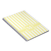 Carnet Cream Modern Stripe with monogram (Côté Droit)