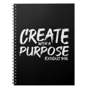 Carnet Create With Purpose Bible God Jesus Religious Chri