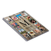 Carnet Create Your Custom Photo Collage Rustic Farmhouse (Côté Droit)