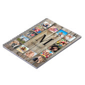 Carnet Create Your Custom Photo Collage Rustic Farmhouse (Côté gauche)