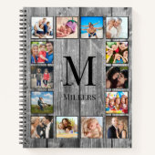 Carnet Create Your Custom Photo Collage Rustic Farmhouse (Devant)