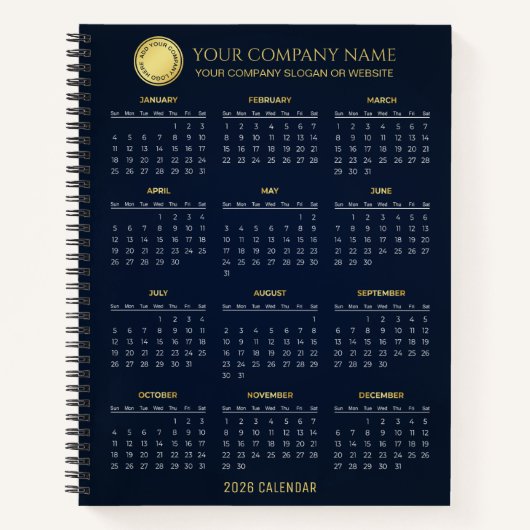 Carnet Create Your Own 2026 Company Calendar |  (Devant)