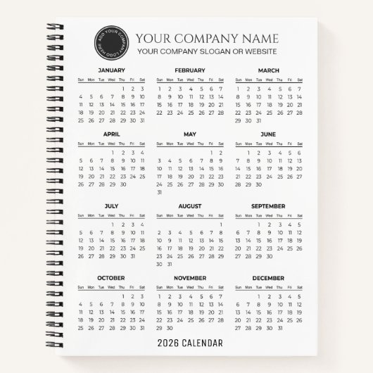 Carnet Create Your Own 2026 Company Calendar |  (Devant)