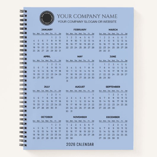 Carnet Create Your Own 2026 Company Calendar |  (Devant)