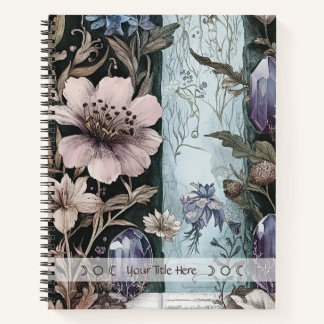 Carnet Create Your Own Crystals & Flowers Botanical