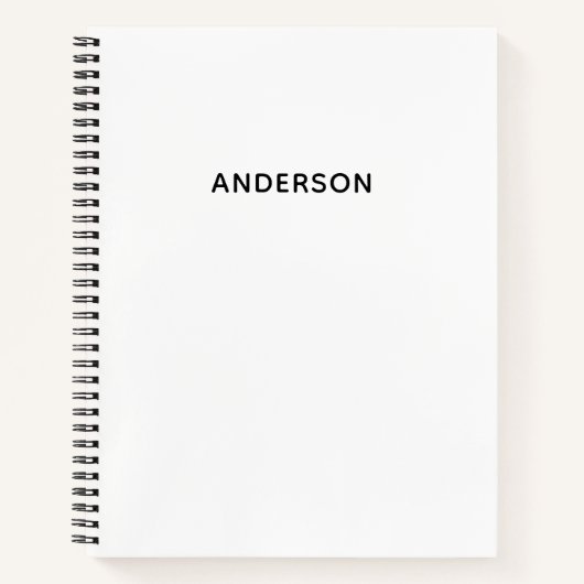 Carnet Create Your Own Custom Name Spiral Notebook (Devant)