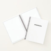 Carnet Create Your Own Custom Name Spiral Notebook (Intérieur)