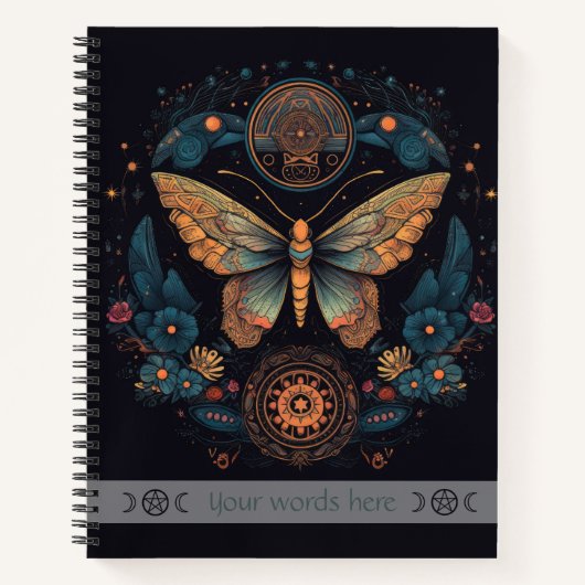 Carnet Create Your Own Floral Butterfly Totem (Devant)