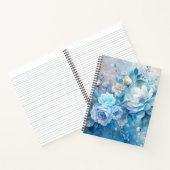 Carnet Create Your Own Shabby Chic Blue & Purple Roses (Intérieur)