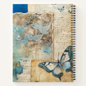 Carnet Create Your Own Shabby Chic Blue Rose Butterfy (Dos)