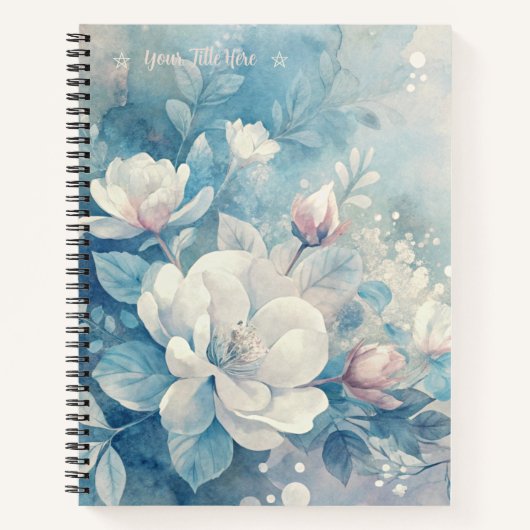 Carnet Create Your Own Shabby Chic Pink & White Roses (Devant)
