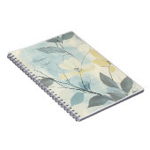 Carnet Create Your Own Soft Yellow Flowers Minimalist (Côté Droit)