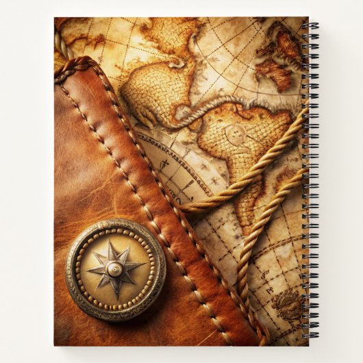 Carnet Create Your Own Sojourner Compass Rose Map (Dos)