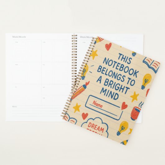 Carnet créatif Doodle - Bright Mind Journal avec (Devant avec enveloppe)