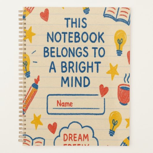 Carnet créatif Doodle - Bright Mind Journal avec (Devant)