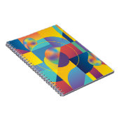 Carnet Créatif Géométrique : Couverture Vintage Abstraite (Côté Droit)