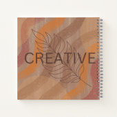 Carnet Creative Earthy Browns Minimalist Sketchbook (Dos)