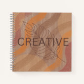 Carnet Creative Earthy Browns Minimalist Sketchbook (Devant)