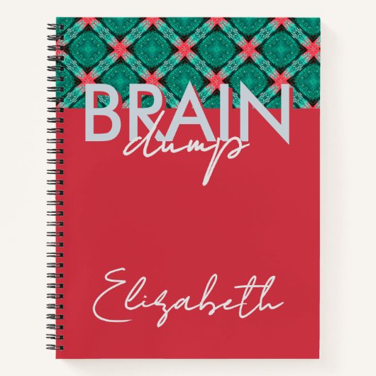 Carnet Creative Flow Brain Dump Mindset Organizer Coral (Devant)