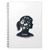 Carnet Creative Mind Silhouette | Personalized Artistic  (Devant)
