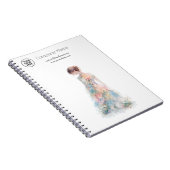 Carnet Créatrice de mode de mariage en couture à l'aquare (Côté Droit)