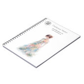 Carnet Créatrice de mode de mariage en couture à l'aquare (Côté gauche)