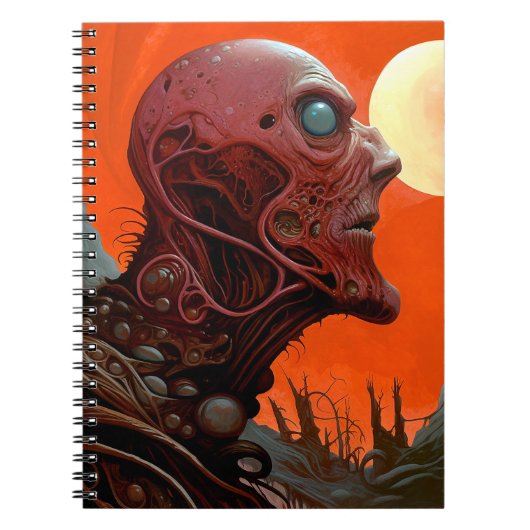 Carnet Créature Alien Sci-fi Horreur Art (Devant)