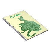 Carnet créature imaginaire mythique dragon vert mignon (Côté Droit)