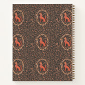 Carnet Créature mythique rouge ressemblant à un loup ou r (Dos)