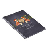 Carnet Créatures animales boisées, renard n vignes Nouvea (Côté Droit)