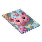 Carnet Créatures Fantastiques Pastel Kawaii (Côté Droit)
