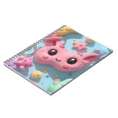 Carnet Créatures Fantastiques Pastel Kawaii (Côté gauche)