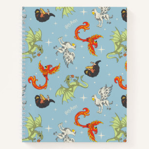 Carnet Créatures Magiques Motif Vintage