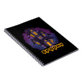 Carnet Creepy Purple Mansion Spooky Haunted House (Côté Droit)