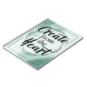 Carnet Créer à partir du coeur, option 3 (Côté gauche)