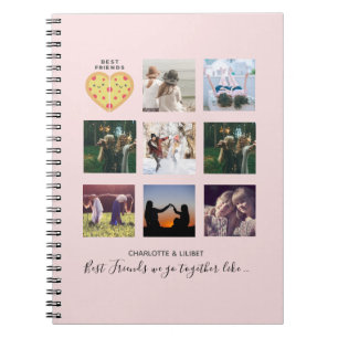 Carnet Créer son propre BFF photo collage de pizza cadeau