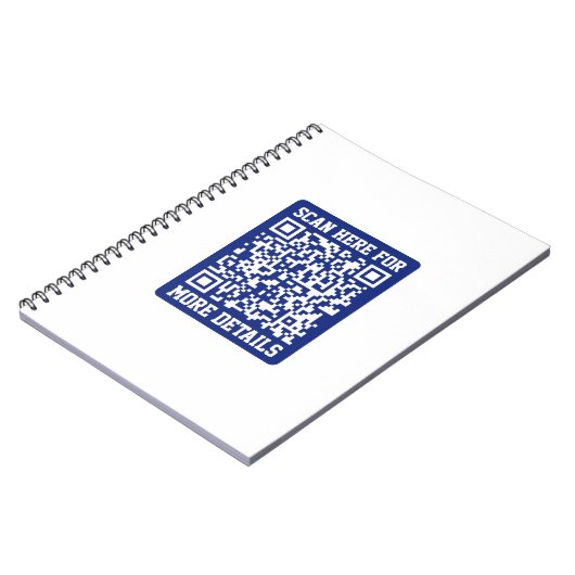 Carnet Créer un code QR analysable | Bleu marine (modifia (Côté gauche)