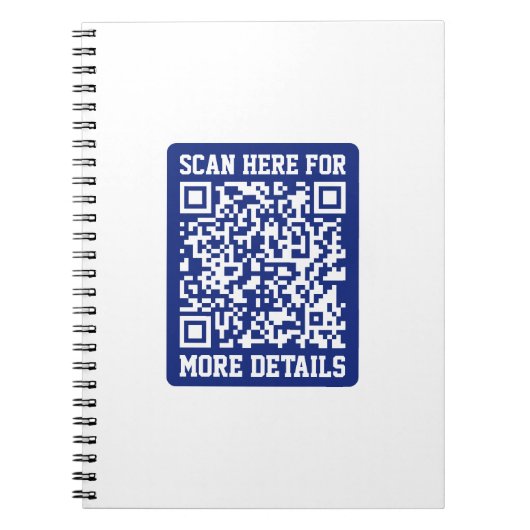 Carnet Créer un code QR analysable | Bleu marine (modifia (Devant)