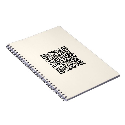 Carnet Créez instantanément un code QR | Blanc cassé modi (Côté Droit)