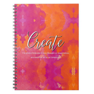 Carnet Créez la conception inspirée