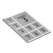 Carnet Créez votre collage modèle personnalisé 9 PHOTO (Côté Droit)