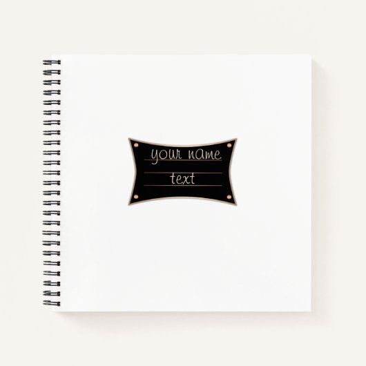 Carnet Créez votre décor, votre nom (Devant)