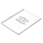 Carnet Créez votre propre (Côté gauche)