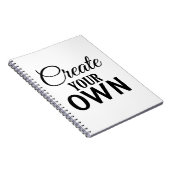 Carnet Créez votre propre (Côté Droit)