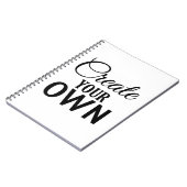 Carnet Créez votre propre (Côté gauche)