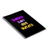 Carnet Créez votre propre bébé violet jaune Jaune Art pou (Côté Droit)